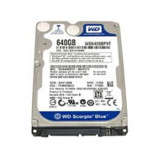 western Digital Hard Drive 640GB 5400rpm SATA2 8 MB 2.5 Mobile Hard Drive WD6400BPVT