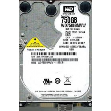 Western Digital 750GB SATA 2.5" 5400RPM USB DRIVE WD7500BMVW