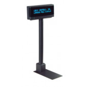 Bematech Logic Controls Pole Display - Green Blue - VFD - 20 x 2 - Serial - Gray - TAA Compliance LDX9000T