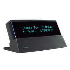 Bematech Logic Controls LT(X)9000 Table Top Display - Green Blue - VFD - 20 x 2 - USB - Gray LTX9000-UP