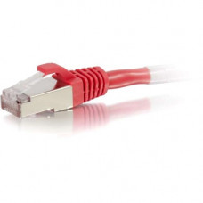 C2g -15ft Cat6 Snagless Shielded (STP) Network Patch Cable - Red - Category 6 for Network Device - RJ-45 Male - RJ-45 Male - Shielded - 15ft - Red 00854