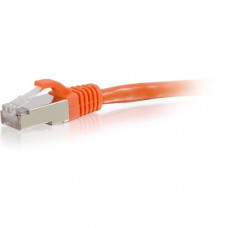 C2g -1ft Cat6 Snagless Shielded (STP) Network Patch Cable - Orange - Category 6 for Network Device - RJ-45 Male - RJ-45 Male - Shielded - 1ft - Orange 00876