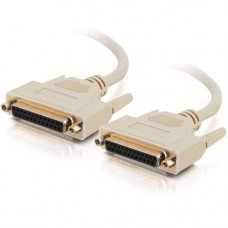 C2g 6ft DB25 F/F Null Modem Cable - DB-25 Female - DB-25 Female - 6ft - Beige 03011