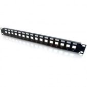 C2g 16-Port Patch Panel - Blank Keystone - 1U - 19" - 16 03858