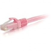 C2g -20ft Cat5e Snagless Unshielded (UTP) Network Patch Cable - Pink - Category 5e for Network Device - RJ-45 Male - RJ-45 Male - 20ft - Pink 00505