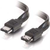 C2g 2m Serial ATA to External Serial ATA Cable - SATA - eSATA - 6.56ft - Black 10231