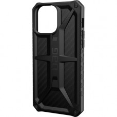 Urban Armor Gear Monarch Series iPhone 13 Pro 5G Case - For Apple iPhone 13 Pro Smartphone - Carbon Fiber - Shock Resistant, Impact Resistant, Drop Resistant - Top Grain Leather, Polycarbonate, Alloy Metal, Rubber - Rugged 113151114242