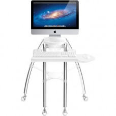 Rain Design iGo Desk for iMac 24-27IN Standing model - 24" to 27" Screen Support - 42" Height x 33" Width x 33" Depth - Floor Stand - Polished Chrome 12004