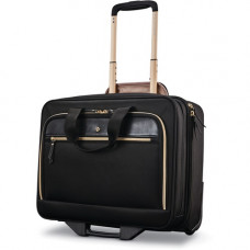 Samsonite Travel/Luggage Case for 9.7" to 15.6" Notebook - Black - Water Resistant - Twill Nylon Fabric, Vinyl Trim - Handle - 15.3" Height x 8" Width 128166-1041