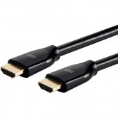 Monoprice Certified Premium High Speed HDMI Cable, HDR, 10ft Black - 10 ft HDMI A/V Cable for Audio/Video Device - First End: 1 x HDMI Male Digital Audio/Video - Second End: 1 x HDMI Male Digital Audio/Video - 2.25 GB/s - Supports up to 3840 x 2160 - Blac