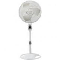 Lasko Oscillating Stand Fan - 406mm Diameter - 3 Speed - White 1646