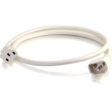 C2g 4ft 14AWG Power Cord (IEC320C14 to IEC320C13) - White - For PDU, Switch, Server - 250 V AC / 15 A - White - 4 ft Cord Length 17545