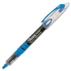 Newell Rubbermaid Sharpie Pen-style Liquid Ink Highlighters - Micro Marker Point - Chisel Marker Point Style - Fluorescent Blue Pigment-based Ink - 1 Each - TAA Compliance 1754467