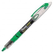 Newell Rubbermaid Sharpie Pen-style Liquid Ink Highlighters - Micro Marker Point - Chisel Marker Point Style - Fluorescent Green Pigment-based Ink - 1 Each - TAA Compliance 1754468