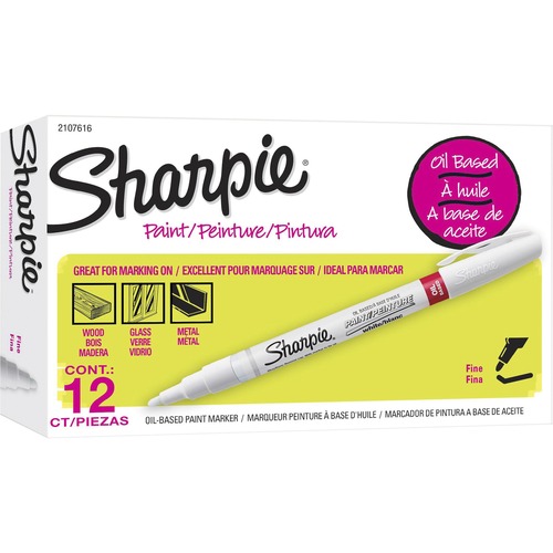 White Sharpie Oil-Based Paint Marker Pen - Fine