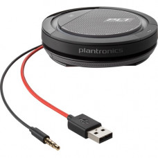 Plantronics Calisto 5200 Speakerphone - USB - Microphone - Battery - Portable - Black - TAA Compliance 210902-01