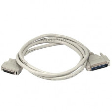 Monoprice 6FT DB-25(IEEE-1284) Male to Mini/Micro Centronic 36(HPCN36) Male Cable [IE] - 6 ft Parallel Data Transfer Cable for Printer - First End: 1 x DB-25 Male Parallel - Second End: 1 x Mini-Centronics Parallel - Shielding - Gold Plated Contact 257