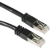C2g -50ft Cat5e Molded Shielded (STP) Network Patch Cable - Black - Category 5e for Network Device - RJ-45 Male - RJ-45 Male - Shielded - 50ft - Black 28696