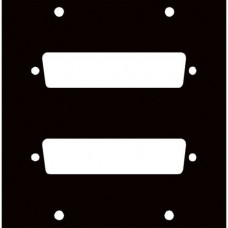 Middle Atlantic Products Punchout Panel - Black - 3.5" Height - 3.4" Width 2DB50