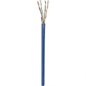 Intellinet Network Solutions Cat5e Network Bulk Cable, UTP, CM Rated, Solid, 1,000 ft (305 m), 24 AWG, Blue - Box 327749