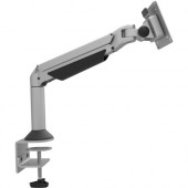 Compulocks Reach Articulating Single Joint Arm VESA Mount - Ergonomic 27" Screen Support - Silver - TAA Compliance 330REACH