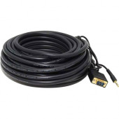 Monoprice Super Mini-phone/VGA Video Cable - 35 ft, 1.83 ft Mini-phone/VGA A/V Cable for Monitor, TV, Video Device - First End: 1 x HD-15 Male VGA, First End: 1 x Mini-phone Male Stereo Audio - Second End: 1 x HD-15 Male VGA, Second End: 1 x Mini-phone Ma