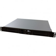 CRU RAX RAX215DC-3QJ Drive Enclosure - 1U Rack-mountable - Black - 2 x HDD Supported - 2 x Total Bay - 2 x 3.5" Bay - 6Gb/s SAS - FireWire/i.LINK 800, USB 3.0, eSATA - Metal - Cooling Fan 40610-3199-0000