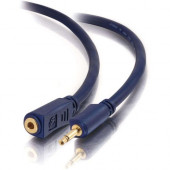 C2g 6ft Velocity 3.5mm M/F Mono Audio Extension Cable - Mini-phone Male - Mini-phone Female - 6ft - Blue 40626