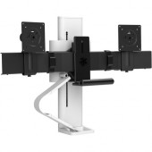 Ergotron TRACE Desk Mount for Monitor, LCD Display - White - 2 Display(s) Supported27" Screen Support - 21.61 lb Load Capacity - 75 x 75, 100 x 100 VESA Standard 45-631-216