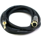 Monoprice 10ft Premier Series XLR Female to 1/4inch TRS Male 16AWG Cable (Gold Plated) - 10 ft 6.35mm/XLR Audio Cable for Audio Device - First End: 1 x XLR Female Audio - Second End: 1 x 6.35mm Male Audio - Shielding - Gold Plated Connector 4770