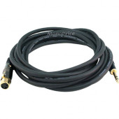 Monoprice 15ft Premier Series XLR Female to 1/4inch TRS Male 16AWG Cable (Gold Plated) - 15 ft 6.35mm/XLR Audio Cable for Audio Device - First End: 1 x XLR Female Audio - Second End: 1 x 6.35mm Male Audio - Shielding - Gold Plated Connector - Metallic Gra