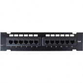 4XEM 4XEM 12 Port CAT6 Wall Mount Patch Panel - 12 Port(s) - 12 x RJ-45 - Wall Mountable 4XWMC6PP12