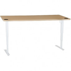 Ergoguys 72IN MELAMINE BEECH VENEER TABLETOP WITH STEEL FRAME WHITE - Beech, Melamine Top 501-37 8W172 72-30SB