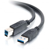 C2g 10ft USB 3.0 A to B SuperSpeed Cable - M/M - 9.84 ft USB Data Transfer Cable - Type A Male USB - Type B Male USB - Shielding - Black - RoHS Compliance 54175