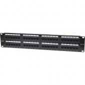 Intellinet Network Solutions 48-Port Rackmount Cat6 UTP 110/Krone Patch Panel, 2U - Supports 22 to 26 AWG Stranded and Solid Wire 560283