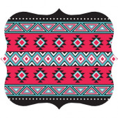 Fellowes Designer Mouse Pad - Tribal Print - Tribal Print - 8" x 9" x 0.2" Dimension - Multicolor - Skid Proof, Scratch Resistant - TAA Compliance 5919101