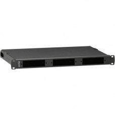 Leviton Opt-X 500i Rack Mount Enclosure - For Cassette, Fiber Splice Tray, Patch Panel - 1U Rack Height x 19" Rack Width - Rack-mountable - Black Powder Coat - Steel 5R1UL-F03