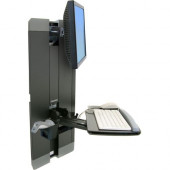 Ergotron StyleView Lift for Flat Panel Display, Keyboard, Mouse - Black - 24" Screen Support - 33 lb Load Capacity 60-609-195