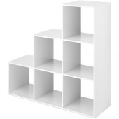 Whitmor Storage Rack - 6 Compartment(s) - White 6422-9496-WHT