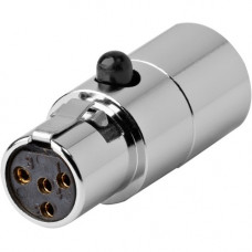 Harman International Industries AKG MDA4 SHU Adapter Connector - 1 x TA4F Female Audio - Chrome 6500H00320