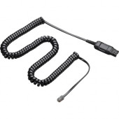 Plantronics A10 Audio Cable Adapter - Phone Cable - Quick Disconnect Audio - RJ-11 Phone - 1 Pack - TAA Compliance 66268-03