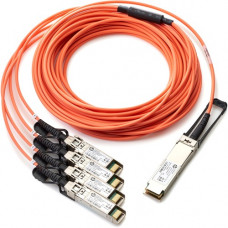 HPE BladeSystem c - Class QSFP+ to 4x10G SFP+ 15m Active Optical Cable - 49.21 ft Fiber Optic Network Cable for Network Device, Server - QSFP+ Network - Second End: 4 x SFP+ Network - 40 Gbit/s - Red 721076-B21