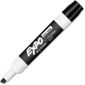 Newell Rubbermaid Expo Low-Odor Dry Erase Chisel Tip Markers - Bold Marker Point - Chisel Marker Point Style - Black - TAA Compliance 80001