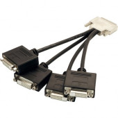 VisionTek VHDCI to 4x DVI-D Cable (M/F) - DVI/VHDCI Video Cable for Video Device - VHDCI Video - Second End: 4 x DVI-D Video - Black 900801