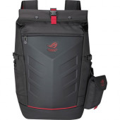 Asus ROG Ranger Carrying Case (Backpack) for 17" Notebook - Black, Red - Ballistic Nylon, Rubber - Shoulder Strap, Hand Grip - 20.5" Height x 8.7" Width x 13.4" Depth 90XB0310-BBP010