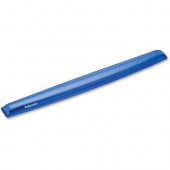 Fellowes Gel Wrist Rest - Crystals, Blue - 0.6" x 18.5" x 2.3" Dimension - Blue - Gel Base, Polyurethane Cover, Rubber Back, Cloth - Stain Resistant, Skid Proof - TAA Compliance 91137