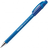 Newell Rubbermaid Paper Mate Flexgrip Ultra Recycled Pens - Fine Pen Point - Blue - Blue Rubber Barrel - 12 / Each - TAA Compliance 9660131