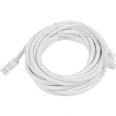 Monoprice Flexboot Cat.6 UTP Patch Network Cable - 14 ft Category 6 Network Cable for Network Device - First End: 1 x RJ-45 Male Network - Second End: 1 x RJ-45 Male Network - Patch Cable - Gold Plated Contact - CMX - 24 AWG - White - 1 Pack 9825