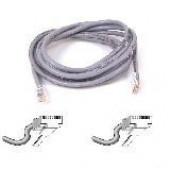 Belkin Cat. 5E UTP Patch Cable - RJ-45 Male - RJ-45 Male - 18ft - Gray A3L791-18