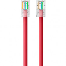 Belkin Cat5e Patch Cable - RJ-45 Male Network - RJ-45 Male Network - 25ft - Red A3L791-25-RED